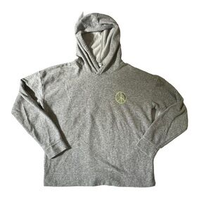 Elizabeth and James Gray Peace Sign Hoodie Size Medium